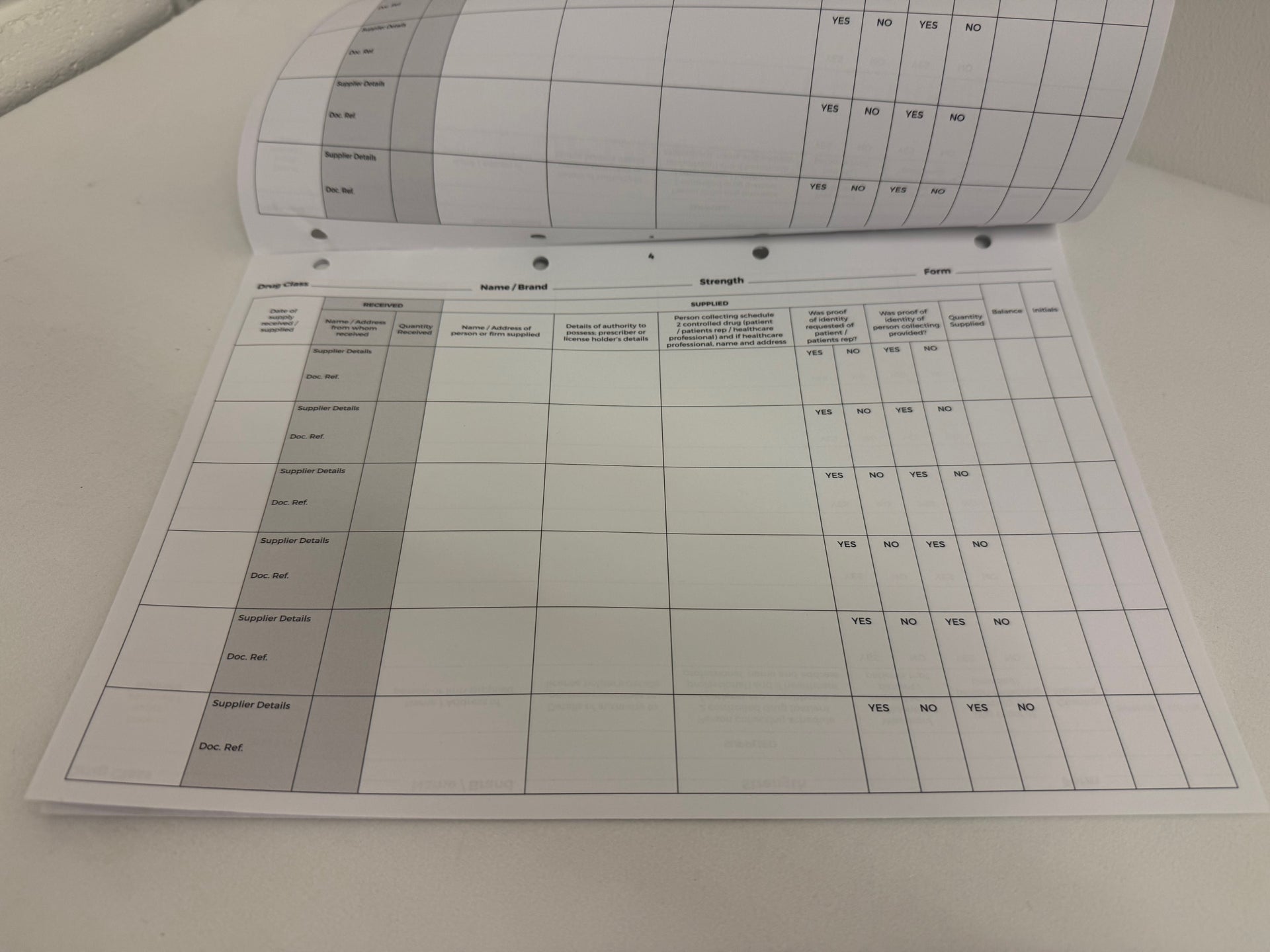 Cd Register Page Example Controlled Drugs (CD) Register - 16 Pages – Pharma Packaging